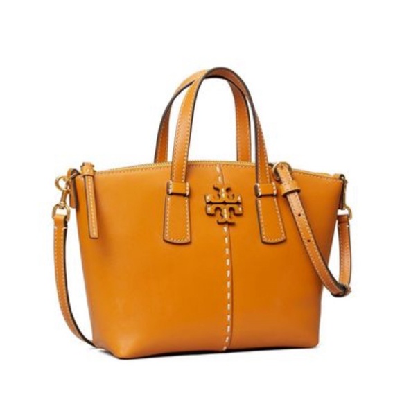 Tory Burch Handbags - Tory Burch Squash Smooth Leather Mini McGraw Satchel